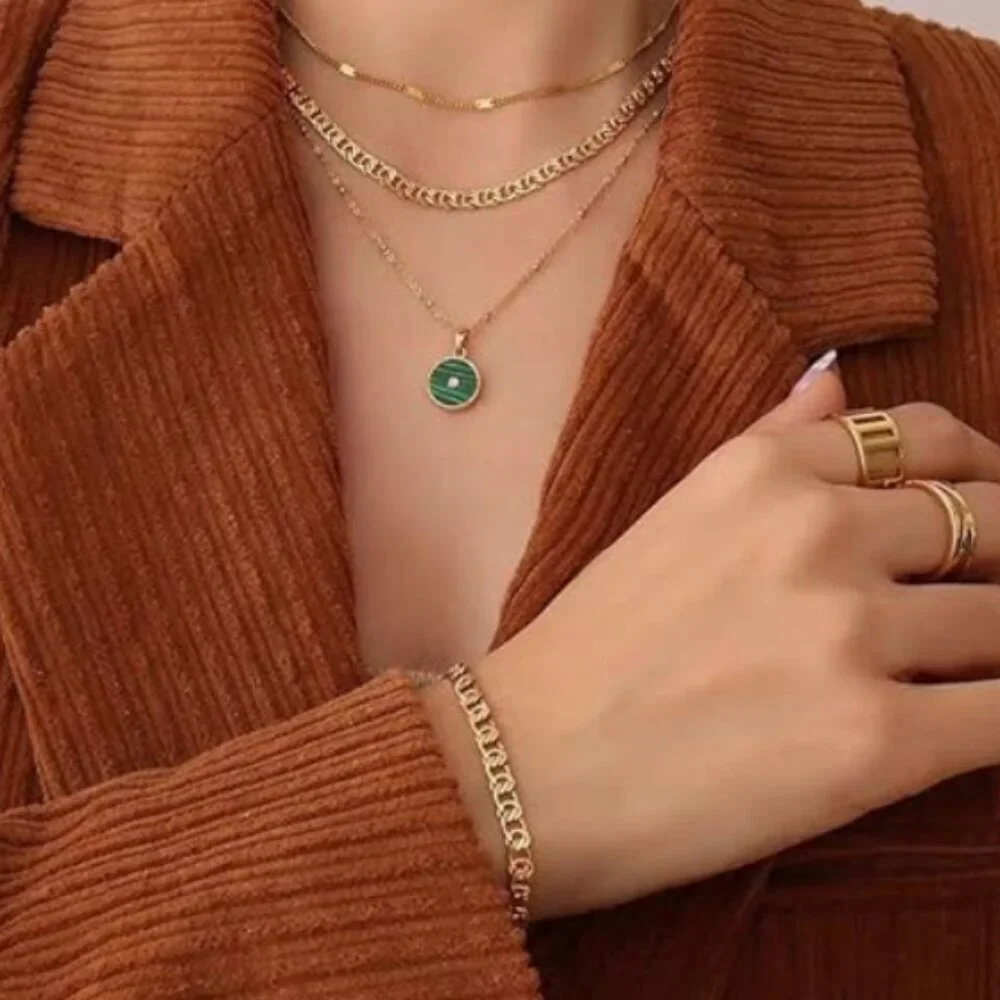 Anthro Hearts Gold Bracelet